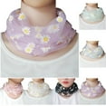 thumbnail image 2 of Summer Infinity Scarf Breathable Mesh Circle Scarf Floral Loop Scarf for Women, 2 of 10