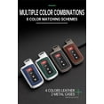 thumbnail image 7 of Key Fob Cover Compatible with Toyota Highlander Tacoma Corolla Sequoia Camry Tundra Avalon RAV4 4Runner C-HR 2012-2021 3/4 Button Keychain Case Holder Protector,Silver-green, 7 of 7