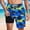 Shorts-A04Blue, variant on LEKWK Men Swim Trunks with Compression Liner Quick Dry Lightweight Elastic Waist Drawstring Board Shorts Lined Tropical Floral Above Knee Beach Shorts Surf Vacation Wear Black S