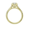 thumbnail image 3 of Unique Moments 1ct Lab Grown Halo Pear Shape Diamond Engagement Ring 14K Yellow Gold, 3 of 6