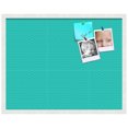 thumbnail image 2 of PinPix ArtToFrames 26x20 Custom Cork Bulletin Board    Poster Board Has a Fabric Style Canvas Finish, Framed in Satin White Frame (PinPix-650), 2 of 5