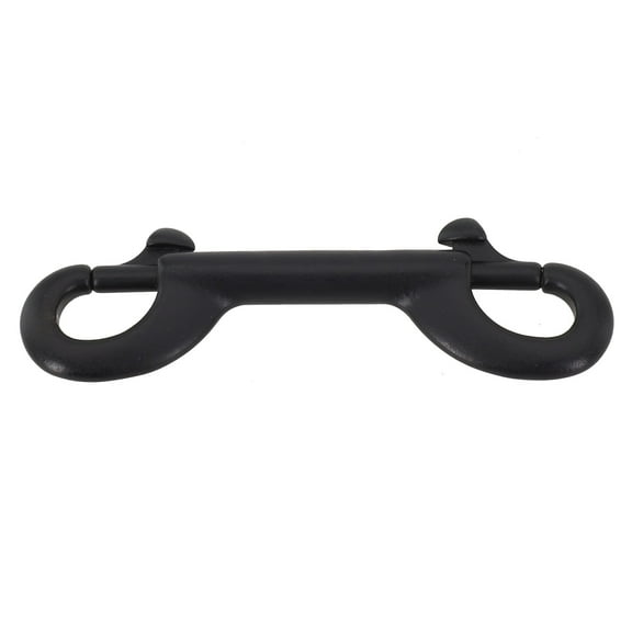 Diving Double Ended Hook 90mm Stainless Steel Multicolor Buckle Hook Bolt Snap Diving BCD Safety Equipment Accessories Black