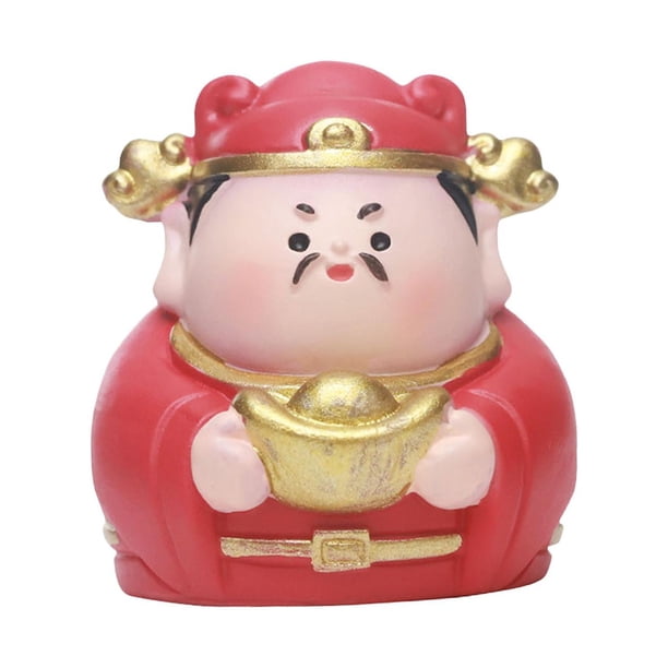 Figura de Dios de la Suerte, Escultura de Mesa, Miniatura para Manualidades, Figura en Miniatura para Estantería Estilo C