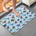 thumbnail image 4 of Colorful Cartoon Dinosaurs Pattern Bathroom Rugs Mat,Non Slip Microfiber Bathroom Rug,Rubber Backing,Soft Bathroom Mats for Bathroom Floor,Tub and Shower,20x32in(50x80cm), 4 of 5