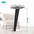 thumbnail image 2 of 4uds Metal muebles Pierna Reemplazo Unique Bargains 8 pulgadas Negro, 2 of 6