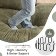 thumbnail image 4 of 133.86" Modern Minimalist Modular Sectional Sofa, Upholstered Cloud Couch with Deep Seats, Right Facing Chaise for Living Room, Green, 4 of 9