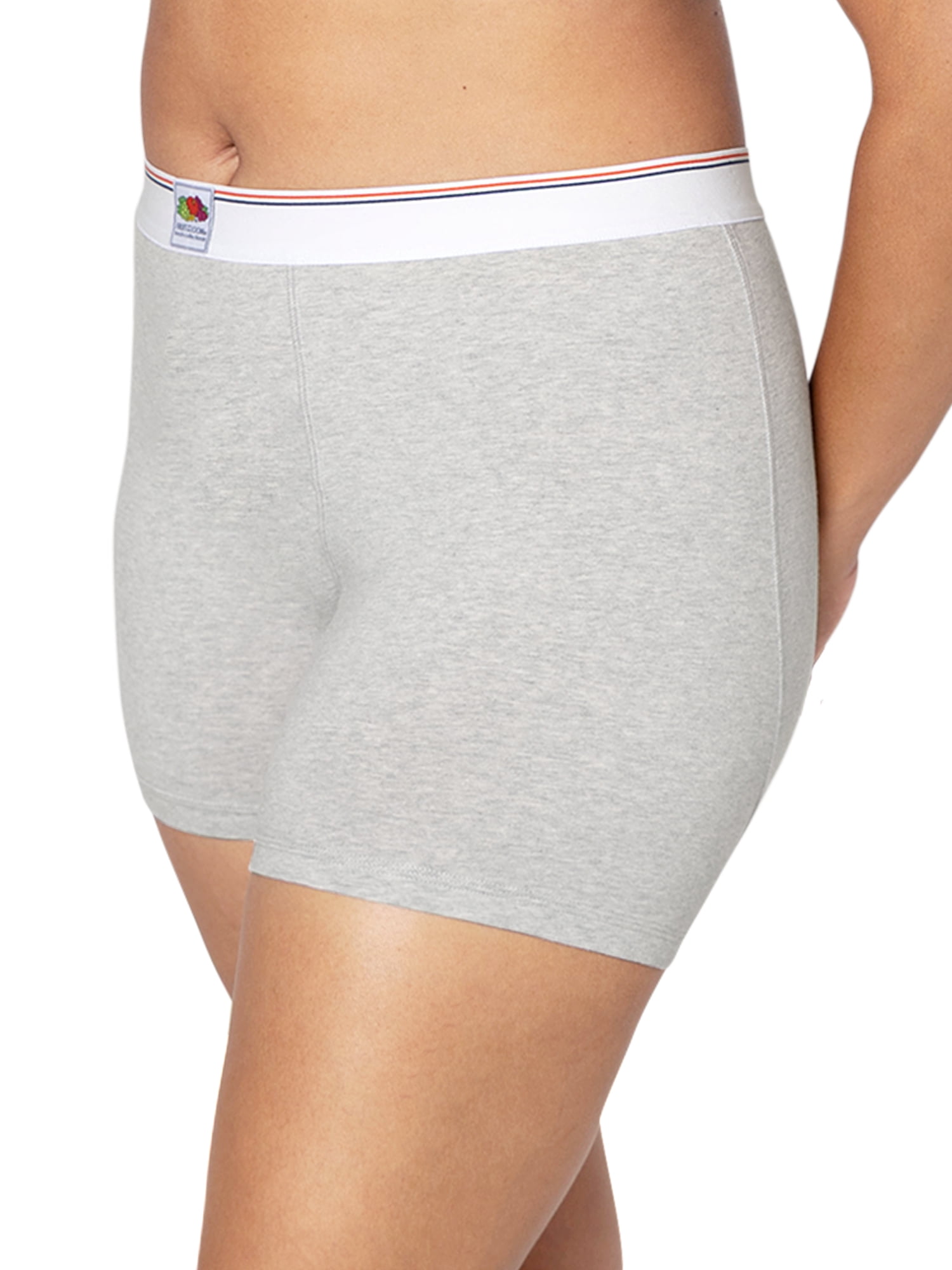 fresh collection by Fruit of the Loom Women's Cotton Boxer Brief 2-pack