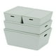 thumbnail image 2 of Caja de almacenamiento apilable de 4 piezas con tapa para accesorios de casa de Green_ABS Zulema contenedor de casa de muñecas, 2 of 8