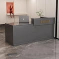 thumbnail image 3 of Church Cash Reception Executive Lectern Commercial Checkout Rostrum Reception Desks Office Bancone Reception Bar Furniture My Lux Decor Round, 3 of 7
