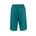 thumbnail image 6 of RYRJJ Women's Bermuda Shorts Wide Leg Cotton Linen Summer Casual Long Shorts Baggy High Waisted Drawstring Short Pants with Pockets(Blue,L), 6 of 6