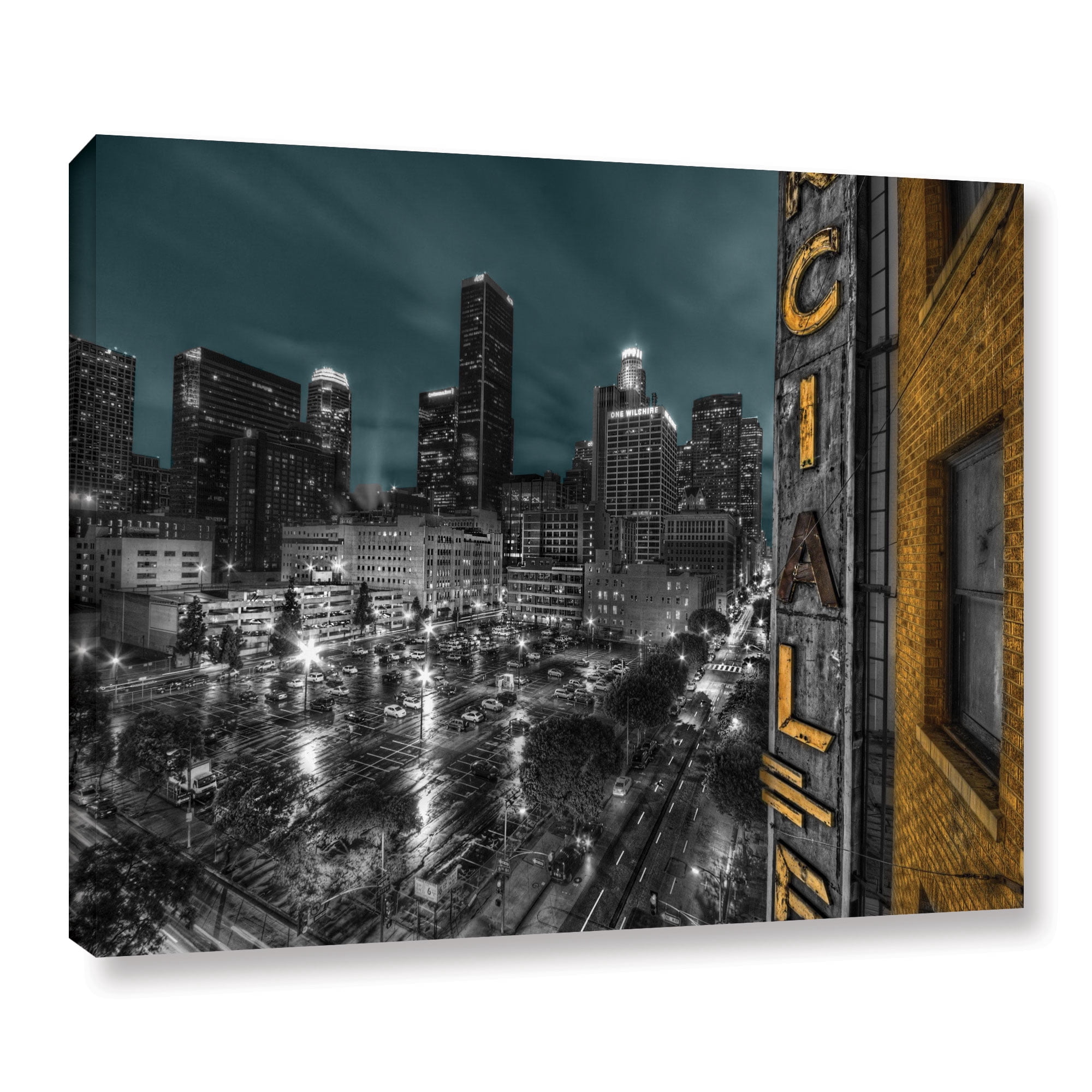 ArtWall Revolver Ocelot "L.A." Gallery-Wrapped Canvas