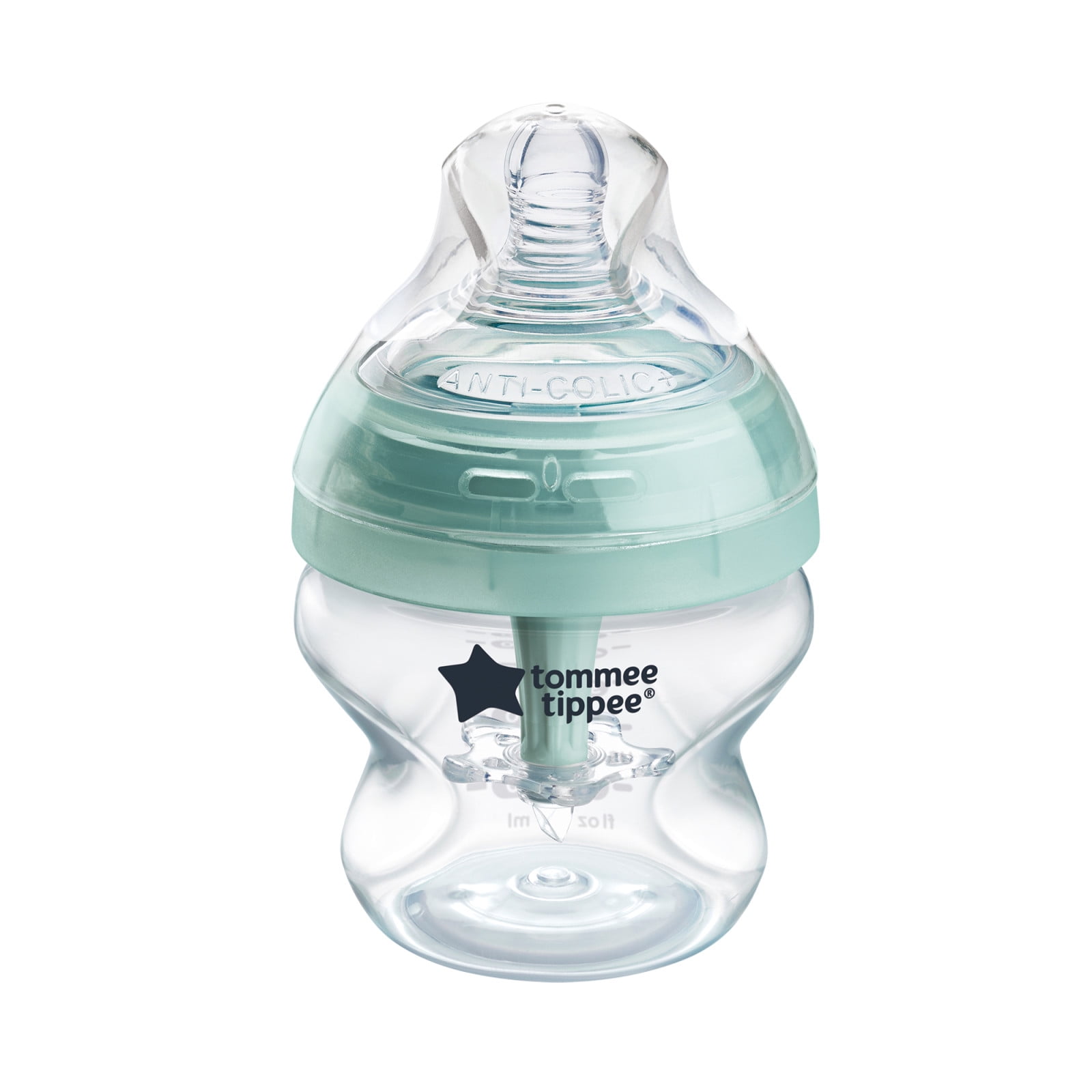 Tommee Tippee Advanced Anti-Colic Bottle, 5oz, Slow & Medium Flow Nipples, Breast-Like, Vented Anti-Colic Wand, 1 Pack