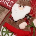 thumbnail image 3 of Cateissary Soportes para regalos Calcetines de Navidad Suavidad de lana Exquisito Contenedor de dulces multipropósito Accesorios para el hogar Calcomanía Patrón de muñeco de nieve, 3 of 6