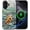 Abstract Sea Turtle, variant on Case Compatible with iPhone 16 Plus [Compatible with MagSafe] Hybrid 2-Layer Hard Shell Protection Case, Shockproof Protective Magnetic Cover for iPhone 16 Plus, Abstract Sea Turtle