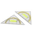 thumbnail image 5 of Multi-function Durable Measuring Drawing Tools Drafting Tools Plastic Transparent Angle Protractor Triangle Ruler Scale Ruler Set Square 01-S, 5 of 8