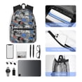 thumbnail image 6 of Lsque Video Game Classic Casual Backpack - Large Capacity Water-Resistant Backpack for School, Work, Travel, and Outdoor Activities, 6 of 8
