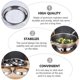 thumbnail image 3 of 2Pcs Heavy Duty Steam Rack Round Pot Holder Stainless Steel Heat-proof Pot Rack, 3 of 4