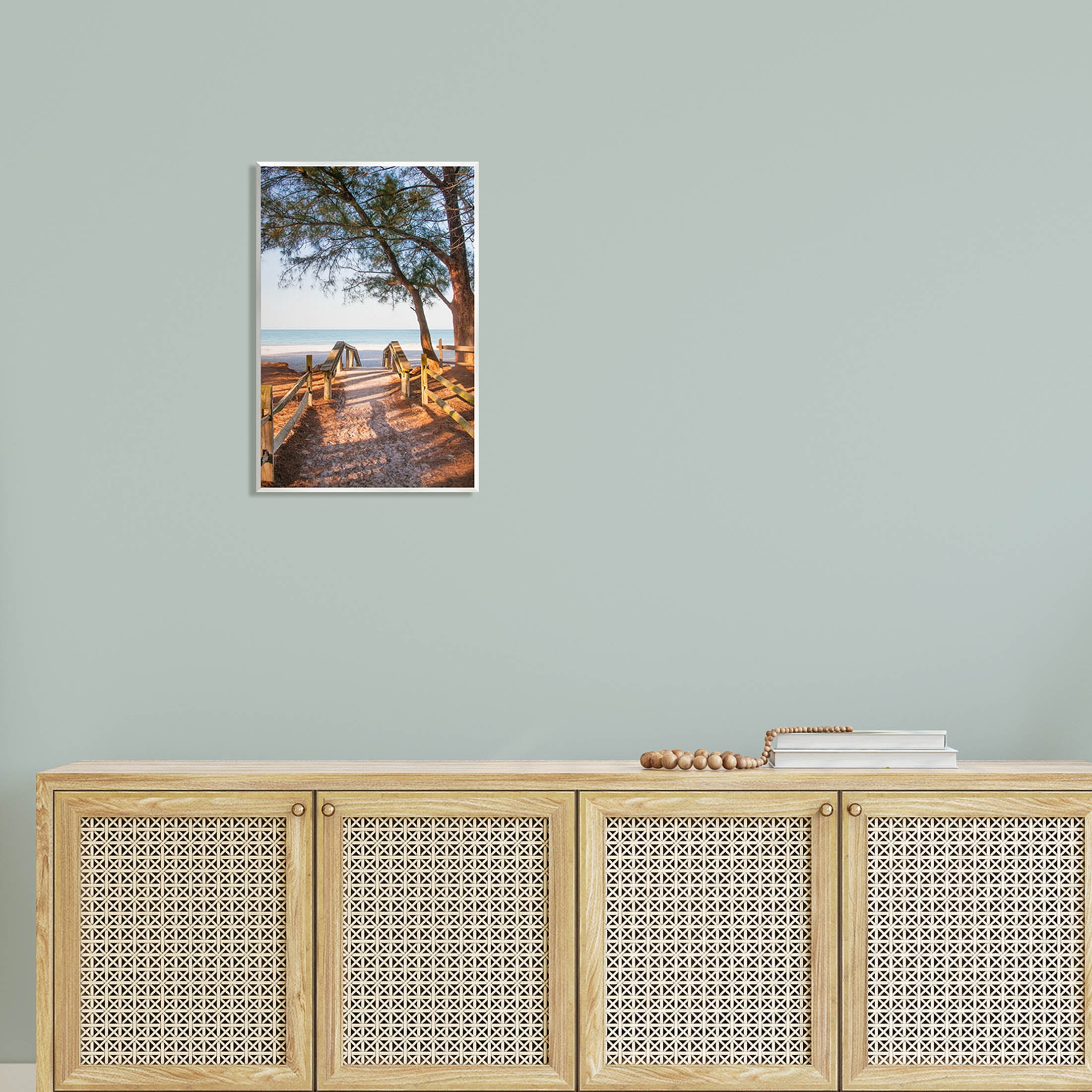 Stupell Industries Relaxing Beach Walkway Coastal Path Photograph Unframed Art Print Wall Art, Design by Mary Lou Photography