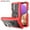 K-Red/Black, variant on SaniMore for Samsung Galaxy A32 5G 6.5" 2021 Case with Hidden Bracket Rugged Heavy Duty Protective [Hard PC Back   Silicone Bumper] Shokcproof Anti-drop Tri-layer Htbird Shell, Black