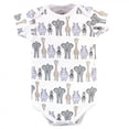 thumbnail image 4 of Hudson Baby Short Sleeve Bodysuits, 5-Pack, Newborn- 24 Months, 4 of 6