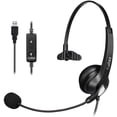 thumbnail image 1 of Auriculares USB Mono Callez C500U3 Con Micrófono Con Cancelación de Ruido, 1 of 3