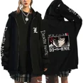 thumbnail image 1 of Sudadera con capucha de gran tamaño Death Note para hombre, sudadera con cremallera, ropa de calle informal, Tops de Anime, chaquetas, 1 of 1