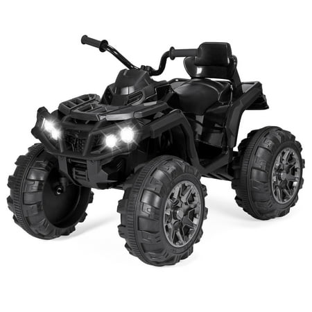 Best Choice Products 12V Kids Battery Powered Electric Rugged 4-Wheeler ATV Quad Ride-On Car Vehicle Toy w/ 3.7mph Max Speed, Reverse Function, Treaded Tires, LED Headlights, AUX Jack, Radio - (Best Car Battery In The World)