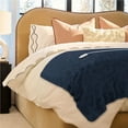 thumbnail image 2 of Sunbeam Throw Poseidon Blue Microplush, 4 Heat Settings, 4-Hour Auto Shut-Off, Electric Heated Blanket, 50” x 60”, 2 of 9