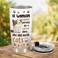 thumbnail image 4 of Cat Gifts for Cat Lovers, Funny Cat Tumbler with Lid Stainless Steel, Cute Cat Cup, Cat Tumbler with Handle, Cat Gifts for Women, 4 of 6