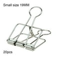 thumbnail image 4 of ziyahi 20 Pieces Metal Paper Clip Electroplated Solid Color Replacement Home School Examination Papers Clips Accessories Silver 19mm, 4 of 9