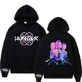 thumbnail image 1 of Pop cazadora para niña Demon Hunters Unisex Printed Anime Print Long-Sleeved Hooded Sweatshirt （Black）, 1 of 2