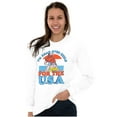 thumbnail image 4 of Retro Cartoon Head Over Heels for USA Long Sleeve TShirt Men Women Brisco Brands L, 4 of 6