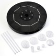 thumbnail image 1 of LED Solar Water Fountains With Color Light 6 Nozzles Solar Powered Fountain Pump For Garden Birdbath Pond Pool Fish Tank Outdoor, 1 of 5