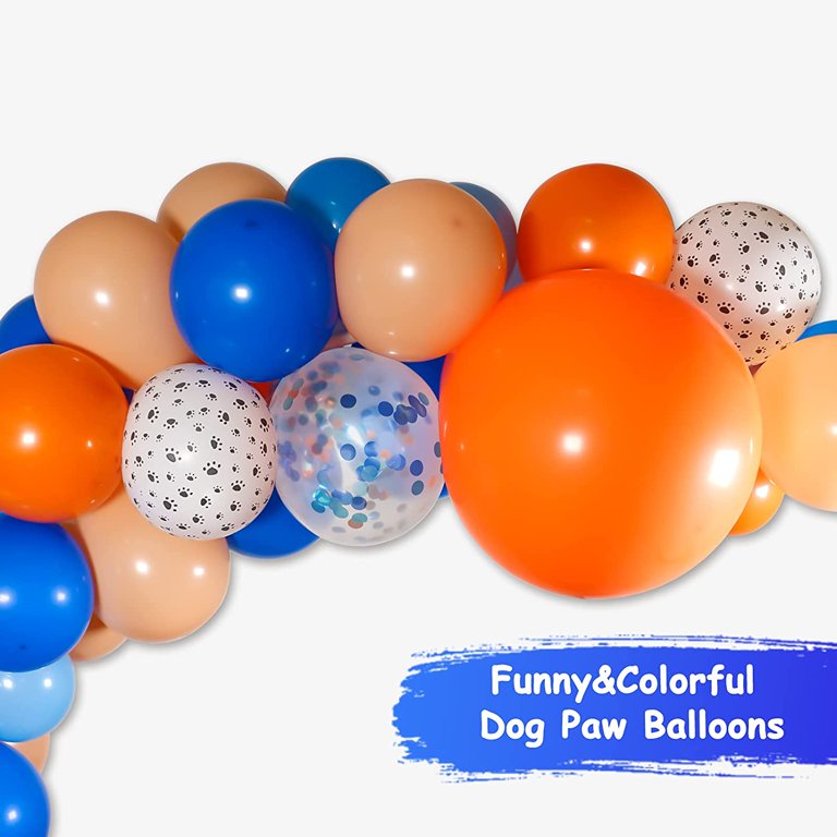 125 Pack for Bluey Theme Balloon Arch Garland Kit, 18 12 5 Orange Blue  Confetti Balloons Garland for Baby Shower Kids Birthday Party Supplies :  Buy Online at Best Price in KSA 
