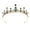 Green, variant on Waroomhouse Women Princess Crown Shiny Rhinestones Inlaid Wedding Tiara Headband Hair Accessory Faux Crystal Crown with Pin Fixes