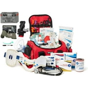 Scherber Fully-Stocked Premium First Responder Bag | Large Professional EMT/EMS Trauma & Bleeding Medical Kit