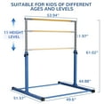 thumbnail image 3 of Signature Fitness Adjustable Folding Steel Gymnastics Bar, Blue, 3 of 8