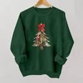 thumbnail image 4 of Women's Christmas Sweatshirts Xmas Printed Shirts Pullover Winter Sweaters Tops Long Sleeve Crew Neck Blouses Casual Holiday Christmas Clothing, 4 of 5