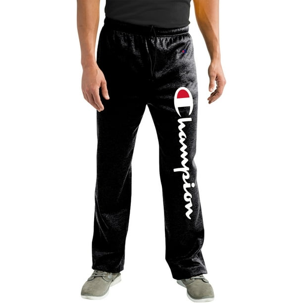 champion men's powerblend leg script joggers