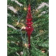 thumbnail image 3 of Red Elongated Finial Glass Christmas Ornament F07M7-1-LH76-23215, 3 of 4