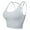 White, variant on FANNYC Sports Bra For Women Middle Impact Support Wirefree Yoga Bra Sexy Backless Lingerie Bra Top Fitness Excercise Running Tank Top with Removable Pads