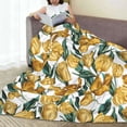 thumbnail image 6 of Sikiie Yellow Tulips Ultra-Soft Micro flannel Blanket Luxury All Seasons Warm Blanket for Bedding Sofa and Travel (4 sizes)-80"x60", 6 of 7