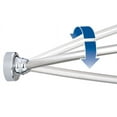 thumbnail image 3 of Croydex Curved Space Saver Shower Curtain Rod, Adjustable Length 60in, Stainless Steel, 3 of 7