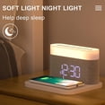 thumbnail image 3 of Multi functional three in one magnetic absorption wireless charging LED time screen alarm clock 15W fast charging touch dimming night light, 3 of 6
