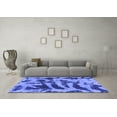 thumbnail image 3 of Ahgly Company Indoor Rectangle Abstract Blue Modern Area Rugs, 2' x 3', 3 of 4