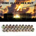 thumbnail image 2 of 20Pcs M8 13mm Zinc Alloy Hex Drive Head Furniture Nuts Threaded for Wood Insert, 2 of 4