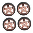 thumbnail image 2 of CUITING 4 Pieces RC Car Tires for 1/18 RC Rally Car Repalces Spare Parts Argent, 2 of 9