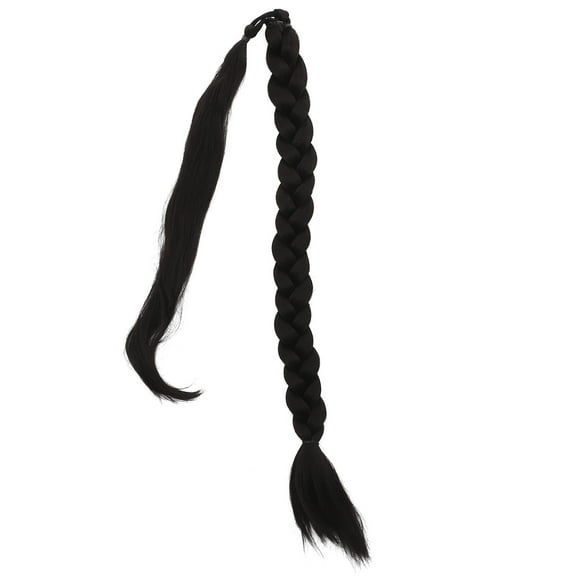 Ponytail Extension Human Hair Wig Black Extensions