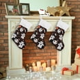 thumbnail image 4 of SKYSONIC Christmas Stocking Personalized Halloween Large Candy Stocking Hanging Gift Xmas Stockings Decoration 1 PC for Family Holiday Party Ornaments Decor Fireplace, 4 of 7