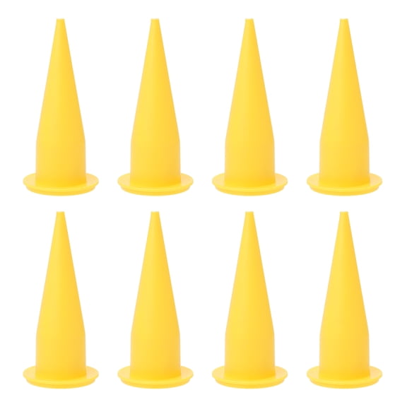 Sensethe 8pcs Plastic Caulk Nozzles Caulking Nozzles Replacement Cone Nozzles Applicators